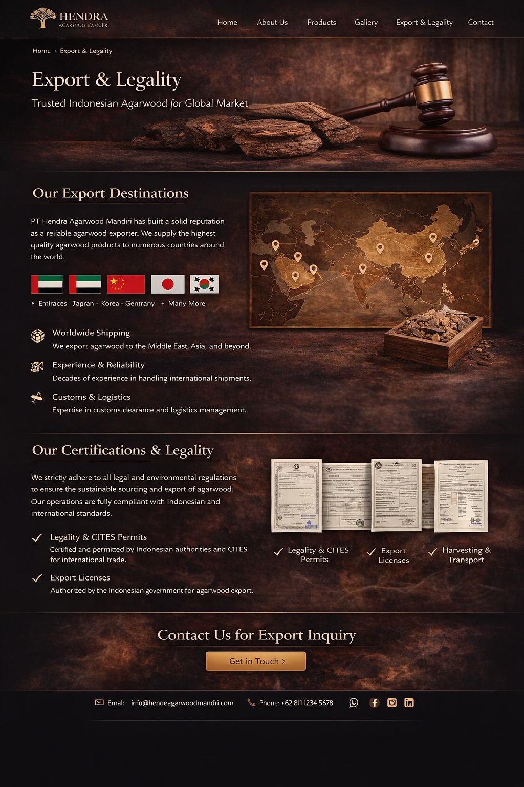 PT Hendra Agarwood Mandiri Legal Documentation