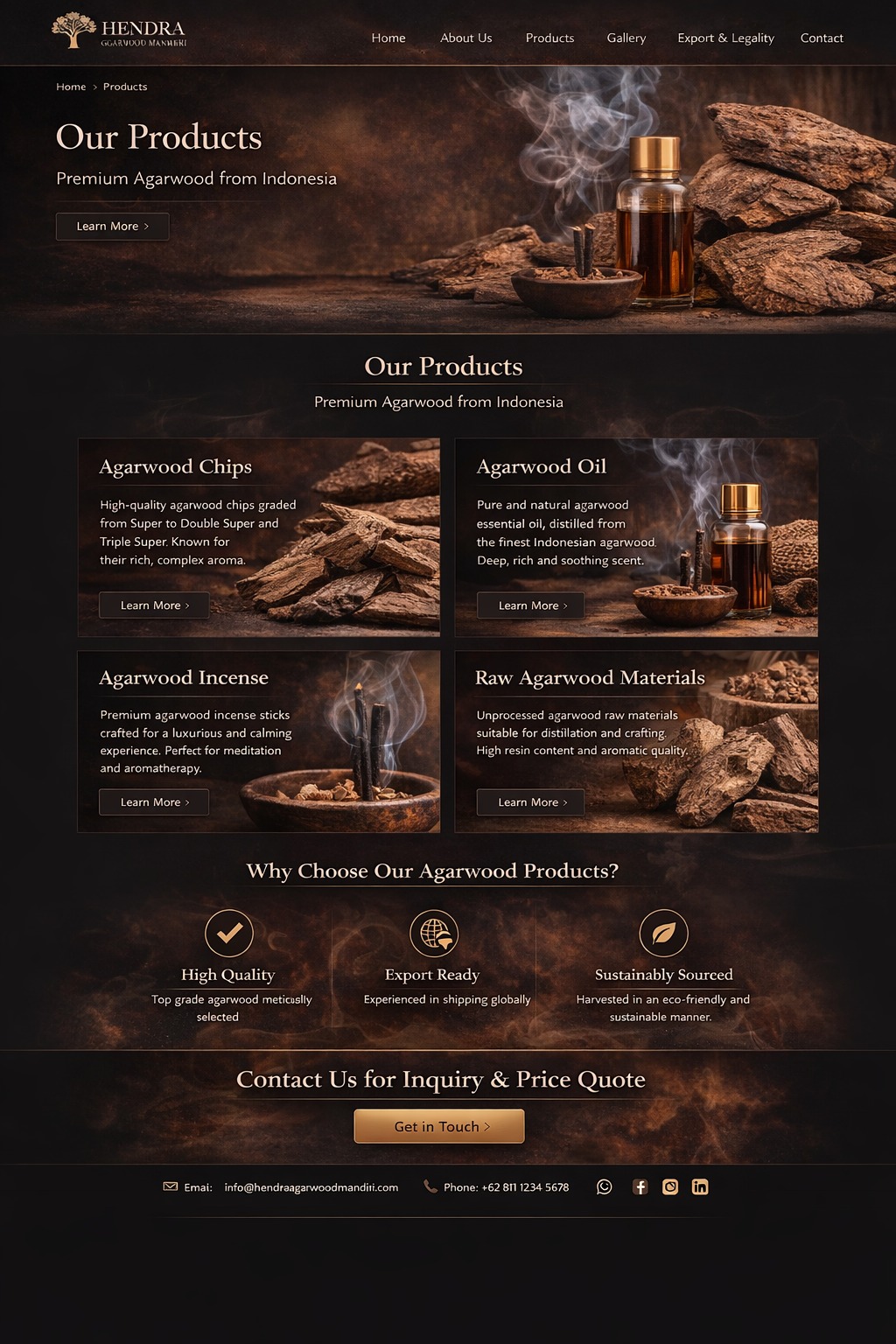 Premium Agarwood Products